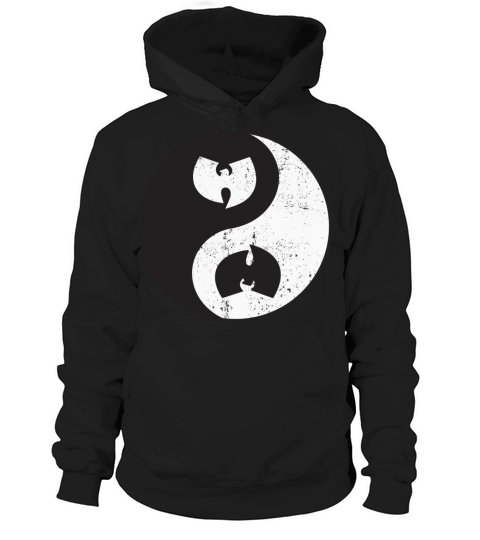 yin and yang wutang white and black Hoodie Unisex
