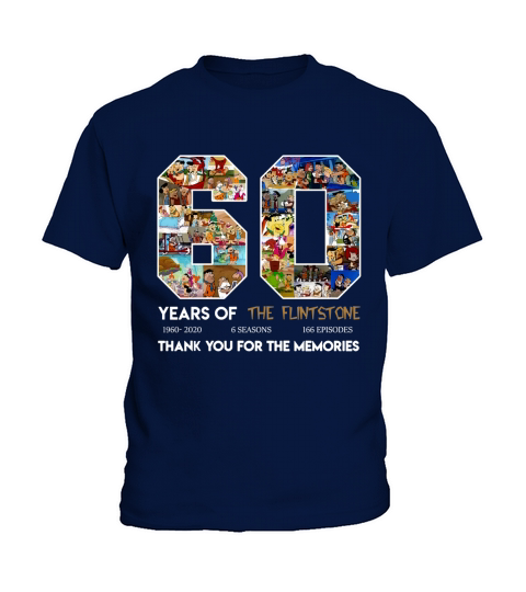 60 years of the Flintstone thank you for the memories Kids T-Shirt