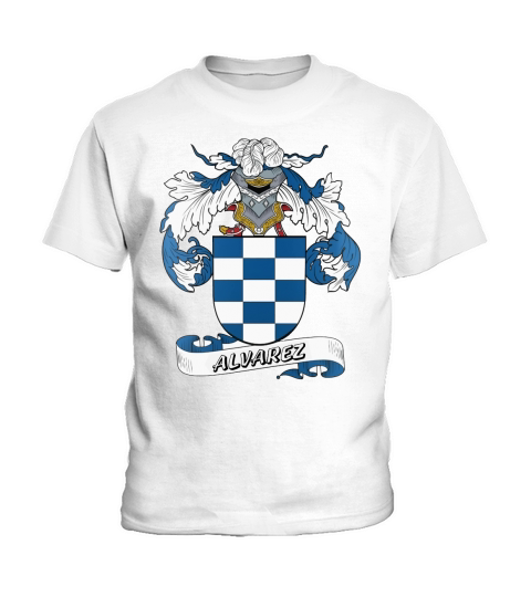 Alvarez Family Crest Spanish Family Crests Kids T-Shirt
