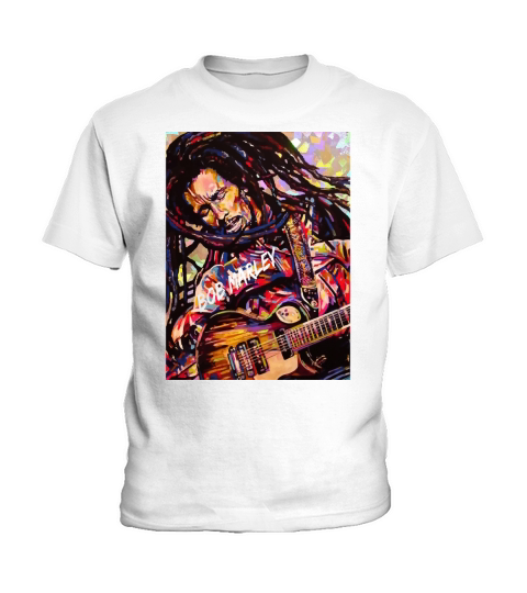 Bob Marley Art Kids T-Shirt
