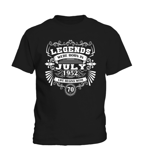 Funny Sayings for 50th Birthday July 1952 Vintage Kids T-Shirt