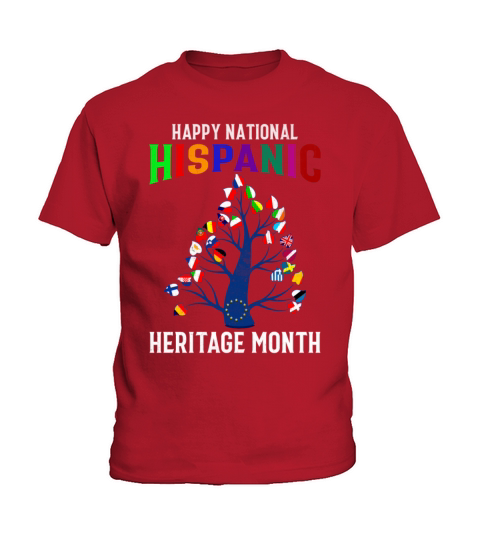 Happy National Hispanic Heritage Month - Latina Fl Kids T-Shirt