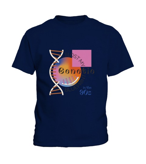 I Lost My Genetic Blueprint Quote DNA Kids T-Shirt