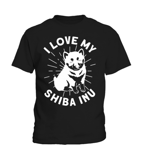I Love My Shiba Inu Japanese Dog Breed Hunting Dog Kids T-Shirt