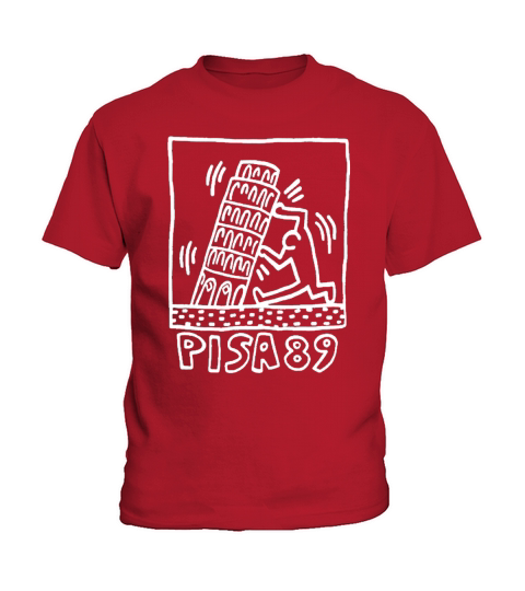Keith Haring and  street art pisa 1989 Kids T-Shirt