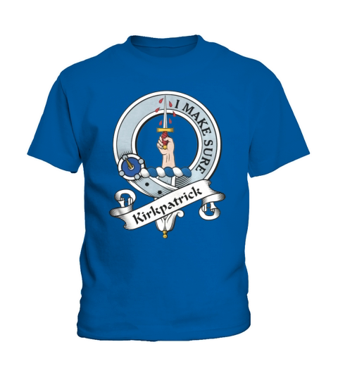 Kirkpatrick Clan Badge Scottish Clan Badges Kids T-Shirt