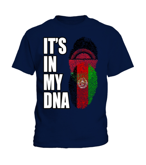 Malawian And Afghanistan Mix Heritage DNA Flag Kids T-Shirt