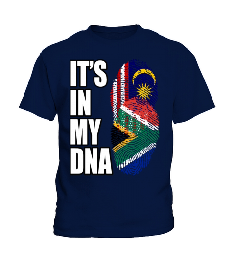 Malaysian And South African Mix Heritage DNA Flag Kids T-Shirt