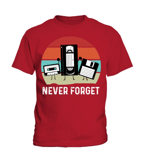 Never Forget Vintage Cassette Tape Kids T-Shirt