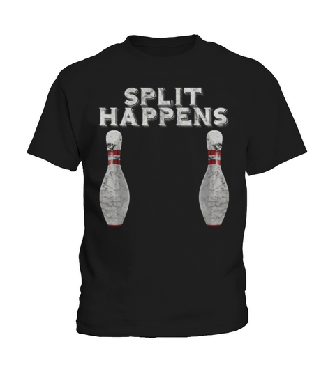 Split Happens Funny Bowling Tee Kids T-Shirt