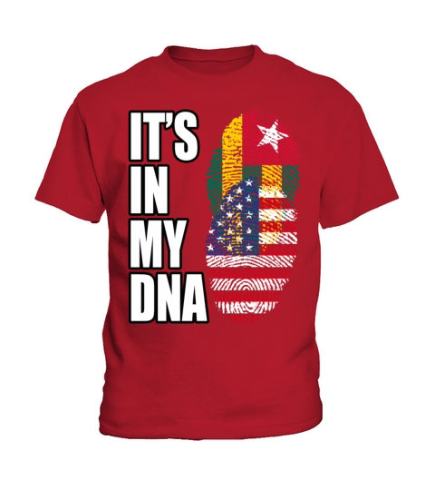 Togolese And American Mix Heritage DNA Flag Kids T-Shirt