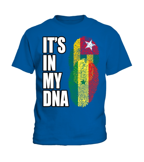 Togolese And Senegalese Mix Heritage DNA Flag Kids T-Shirt