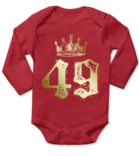 49 number crown Long Sleeve Baby One-Piece