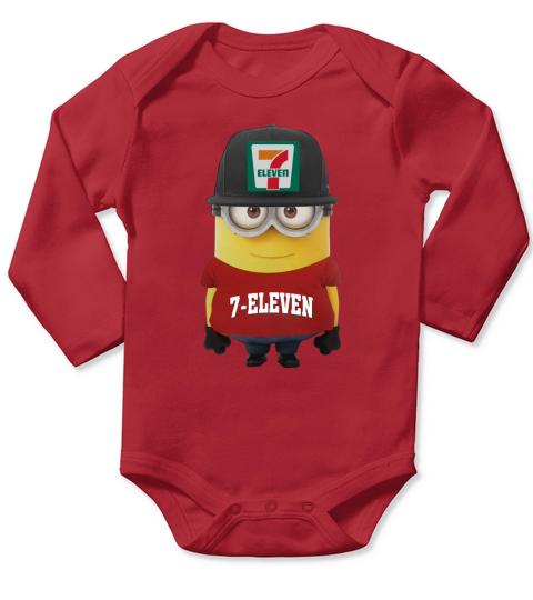 7 eleven Long Sleeve Baby One-Piece