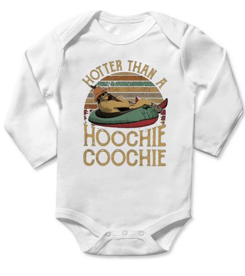 Alan Jackson Hotter than a Hoochie Coochie ugly Christmas shirt Long Sleeve Baby One-Piece