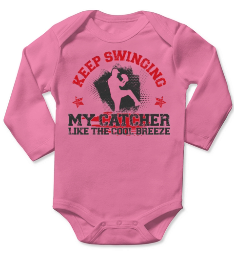 Baseball Fan Pitcher Vintage Keep Long Sleeve Baby One-Piece