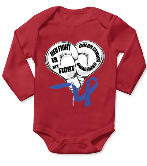 Colon Cancer Awareness Colon Cancer Survivor Long Sleeve Baby One-Piece