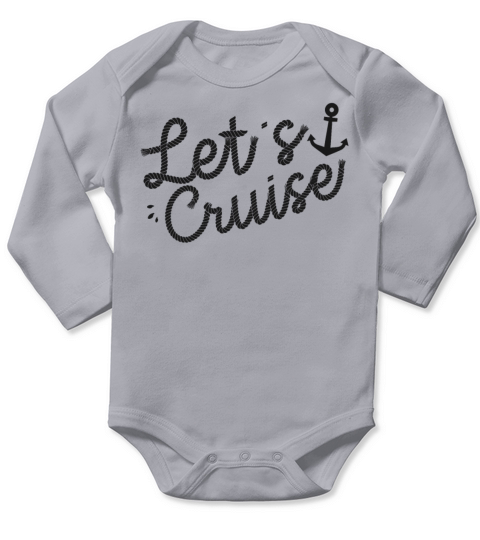 Cruise Ship Vacation Vintage Lets Long Sleeve Baby One-Piece