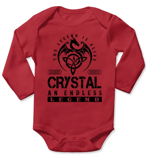 CRYSTAL Shirts - Legend Alive CRYSTAL Name Shirts Long Sleeve Baby One-Piece