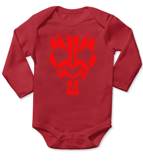 Darth Maul Grunge Long Sleeve Baby One-Piece