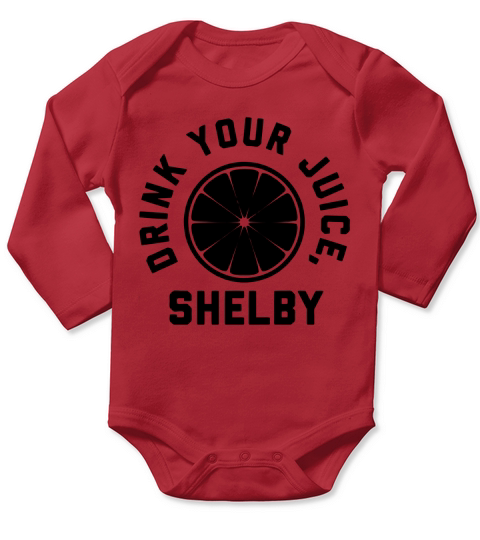 Drink Your Juice, Shelby Hoodies Long Sleeve Baby One-Piece
