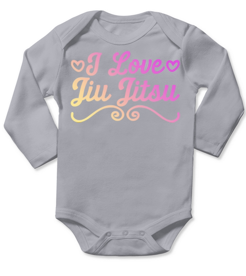 I love Jiu Jitsu Long Sleeve Baby One-Piece