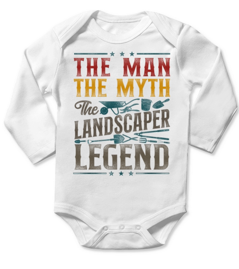 Landscaper Landscaping Landscape Long Sleeve Baby One-Piece