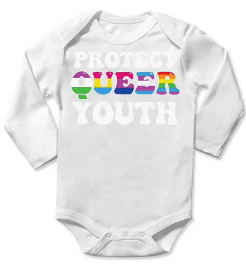 LBGT Flag Gay Pride Human Vintage Rainbow Long Sleeve Baby One-Piece