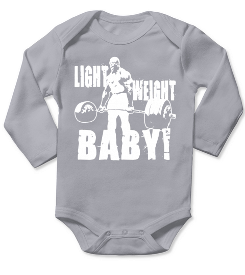 Light Weight Baby Ronnie Coleman Deadlift Gym shirt Long Sleeve Baby One-Piece