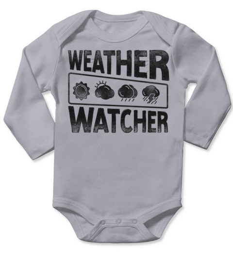 Meteorologist Weather Forecast Long Sleeve Baby One-Piece
