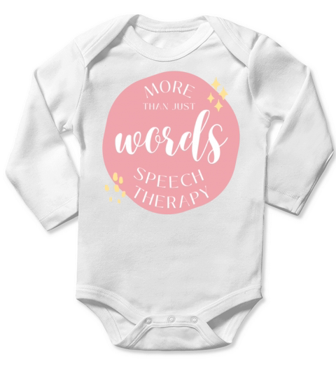 More Than Just Words Speech Therapy Long Sleeve Baby One-Piece