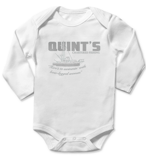 Quints Chartered Fishing Long Sleeve Baby One-Piece