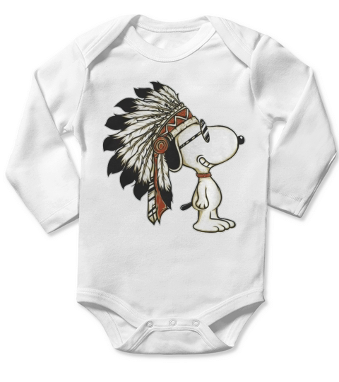 Snoopy Vintage Long Sleeve Baby One-Piece