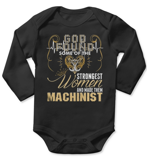 Strongest Women Made Machinist - Women’s Premium T-Shirt Long Sleeve Baby One-Piece