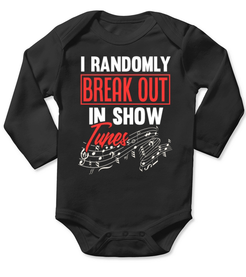 Theater Music Saying Gift Long Sleeve Baby One-Piece
