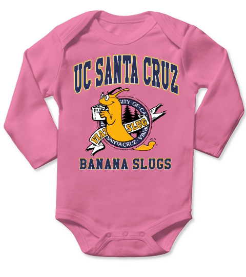 UC Santa Cruz Banana Slugs T-Shirt Long Sleeve Baby One-Piece