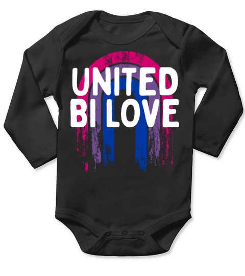 United Bi Love Bisexual LGBTQ Bi Pride LGBT Gay Long Sleeve Baby One-Piece