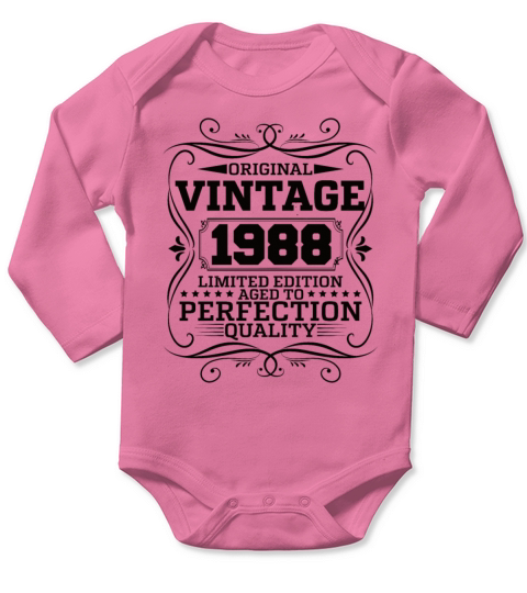 Vintage 1988 Original Limited Edition Long Sleeve Baby One-Piece