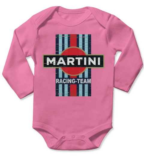 Vintage Martini Racing Long Sleeve Baby One-Piece