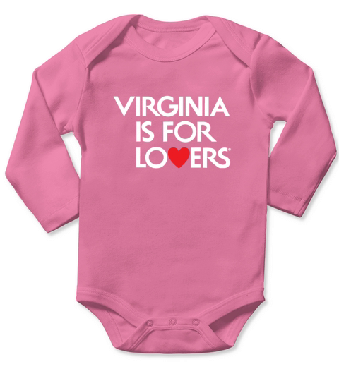 Virginia Is For Lovers T-Shirt Long Sleeve Baby One-Piece