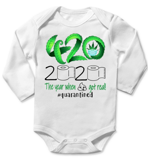 Weed Cannabis 420 stone 2020 quarantine Long Sleeve Baby One-Piece