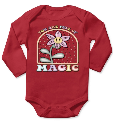 You Are Full of Magic Growth Mindset Inspiration Long Sleeve Baby One-Piece