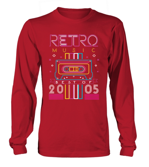Best Of 2005 Retro Cassette Vintage Birthday Long sleeved Unisex