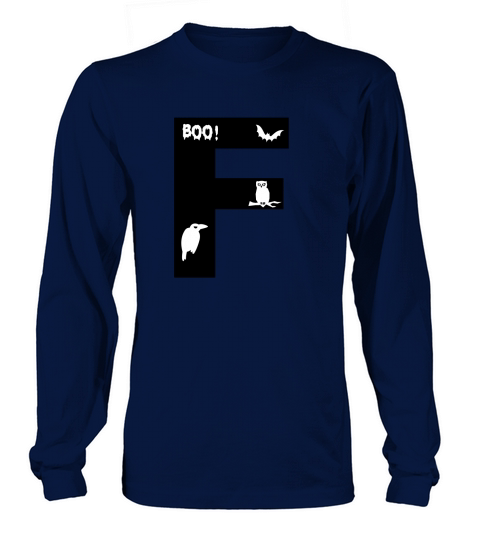 Halloween Alphabets Numbers Clipart F Long sleeved Unisex