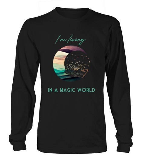 Magic Spiritual Desert Moon Water Lily Long sleeved Unisex