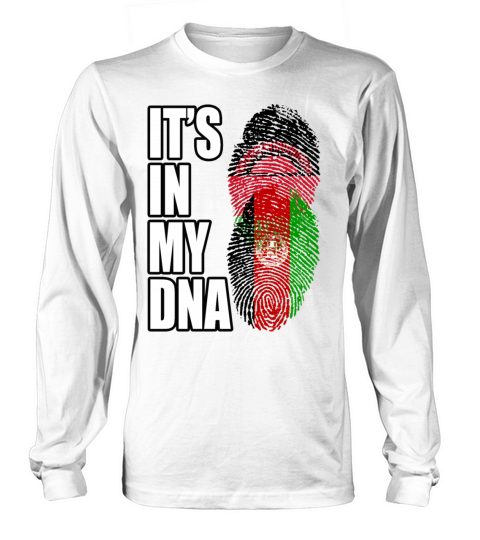 Malawian And Afghanistan Mix Heritage DNA Flag Long sleeved Unisex