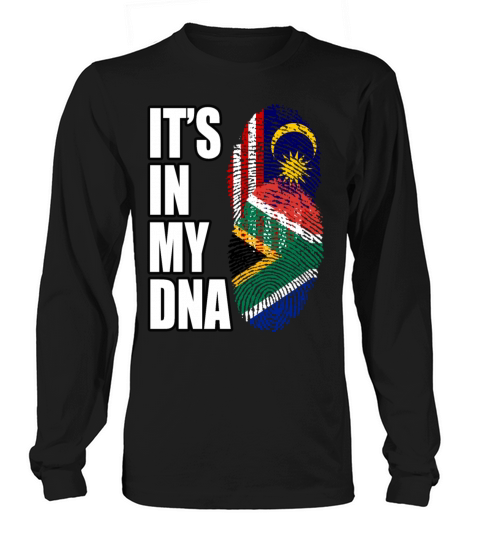 Malaysian And South African Mix Heritage DNA Flag Long sleeved Unisex