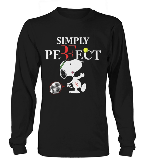 Roger Federer  Snoopy Simply Pefect Long sleeved Unisex