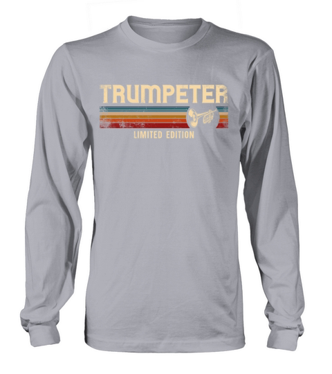 Trumpet Player Retro Vintage Long sleeved Unisex
