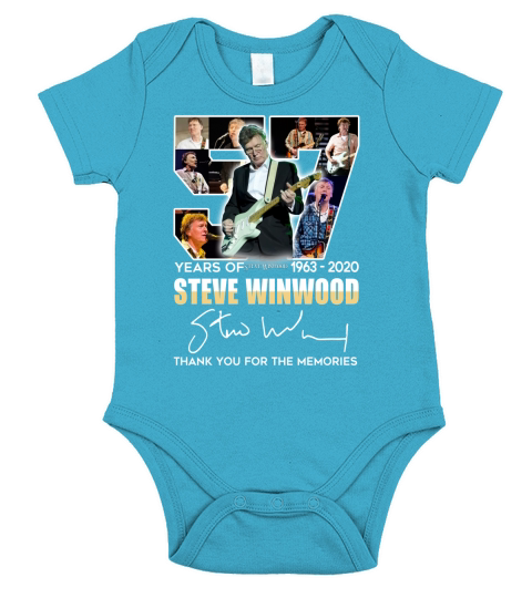 57 years of Steve Winwood 1963-2020 signed thank you for the memories Short Sleeve Baby One-Piece